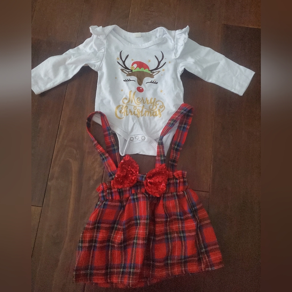 Christmas Reindeer Baby Outfit New Wize 70 Equivalent To 6-9 Months